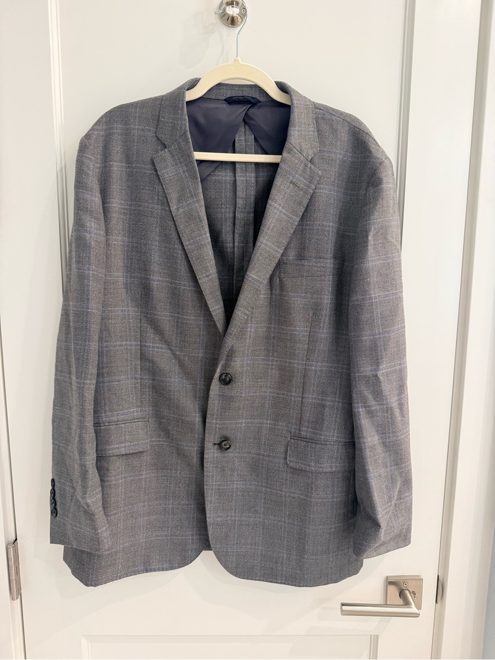 Brooks Brothers Gray Plaid Two-Button Sport Coat